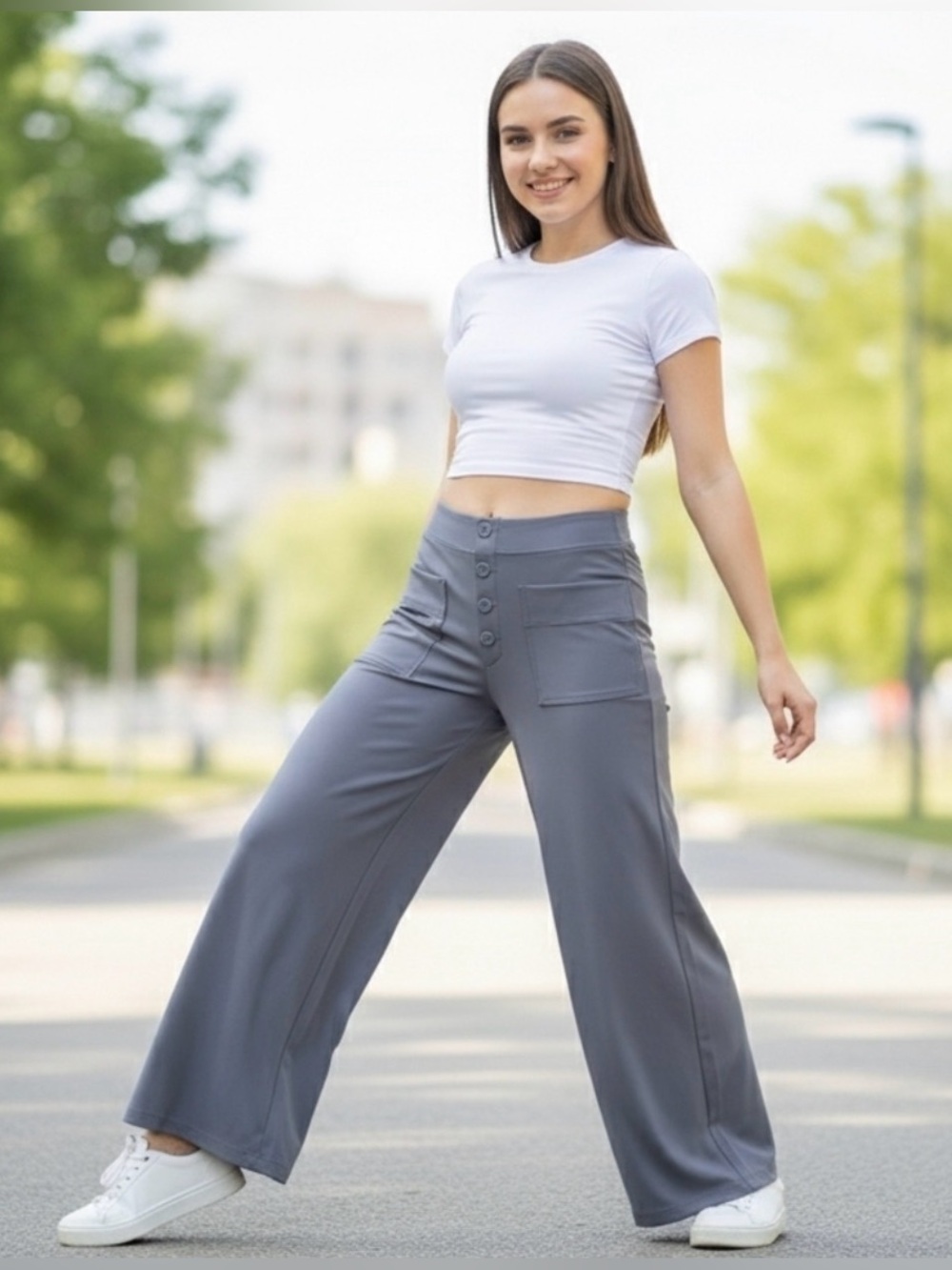 Halara Stretch Work Pants - No Buttons on the front